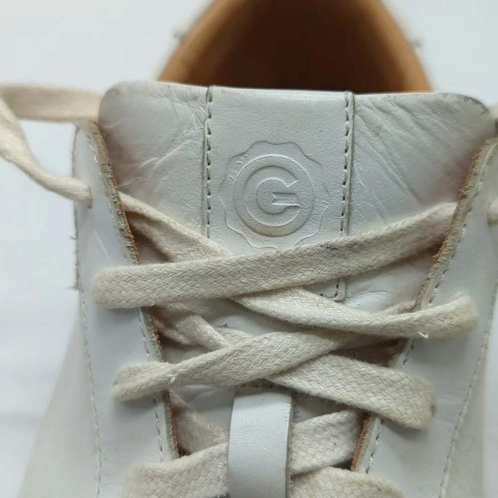 Greats Brooklyn white men’s Italian sneakers, size 12 US
